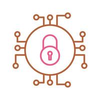 Unique Data Security Vector Icon