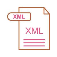 icono de vector xml