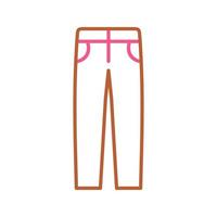 hombres pantalones único vector icono