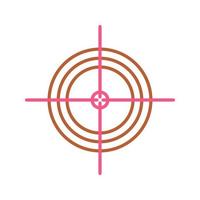 Unique Target Vector Icon