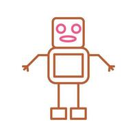 Unique Robot Vector Icon