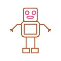 Unique Robot Vector Icon