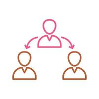 Unique Connected Users Vector Icon