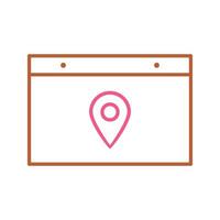 Unique Location Web Advertising Vector Icon