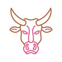 icono de vector de vaca