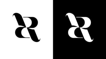 letter r initial logo Monogram icon Design Concept vector
