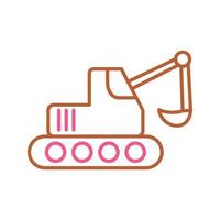 Escavator Vector Icon