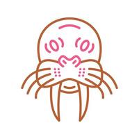 Walrus Vector Icon