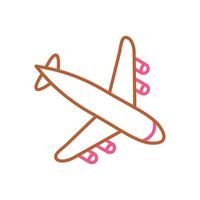 Landing Airplane Vector Icon