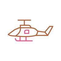 icono de vector de helicóptero militar