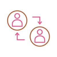 Connected Profiles Vector Icon