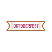 icono de vector de banner de oktoberfest