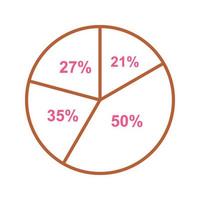 Pie Chart Vector Icon