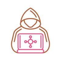 icono de vector de hacker