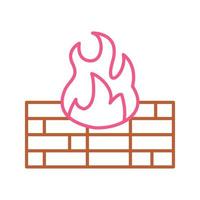 icono de vector de firewall