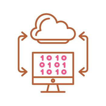 Cloud Coding Vector Icon