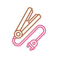 Hair iron Vector Icon