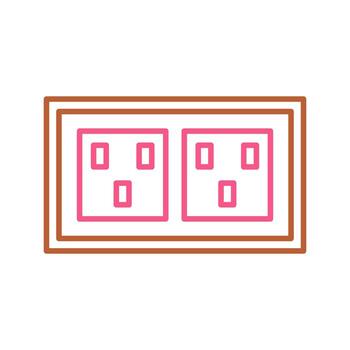 icono de vector de enchufe