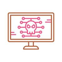 icono de vector de malware