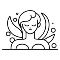 Beauty Salon Simple Black Icon. Vector Illustration.