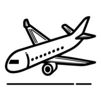 Airplane. Simple Icon. Vector Illustration. EPS10