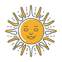 Sun Simple Icon. Vector Illustration  EPS10