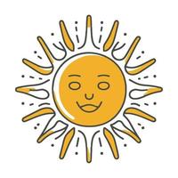 Sun Simple Icon. Vector Illustration  EPS10