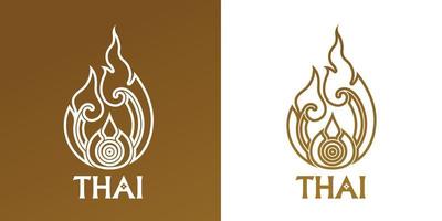 Thai Arts element for Thai graphic design vector illustration.