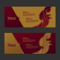 Thai Arts element for Thai graphic design vector illustration.