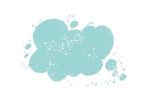 Hand drawn textured speech bubble background. Cloud shape backdrop. Call out shape for messages, banners, phrases, quotes. vector