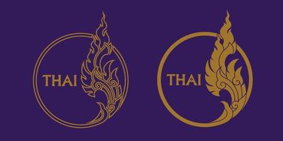 Thai Arts element for Thai graphic design vector illustration.