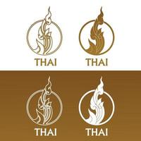 Thai Arts element for Thai graphic design vector illustration.