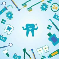 Dental care creative concept. vector