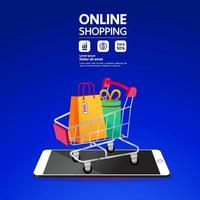 Online shopping idea vector illustration