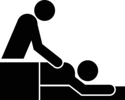 Spa Back Body Massage Icon vector