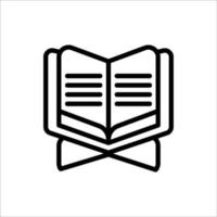 reading icon with isolated vektor and transparent background vector