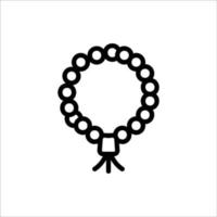 tasbih icon with isolated vektor and transparent background vector