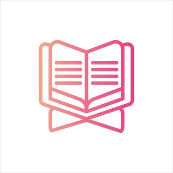 reading icon with isolated vektor and transparent background vector