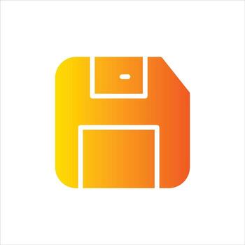 save icon with isolated vektor and transparent background vector