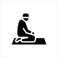 shalat icon with isolated vektor and transparent background vector