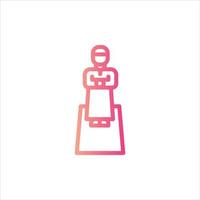 shalat icon with isolated vektor and transparent background vector