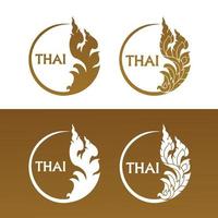 Thai Arts element for Thai graphic design vector illustration.