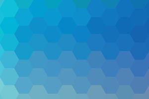 Background of blue colored hexagons, gradient background vector