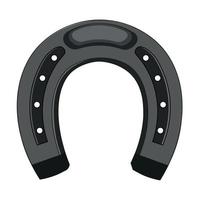 Horse shoe, lucky horseshoe on white background vector