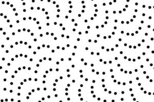 Ramdon pattern of black dots on white background vector