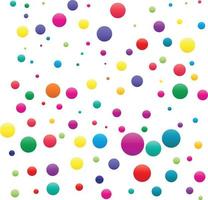 Multicolored dots premium background on white background vector