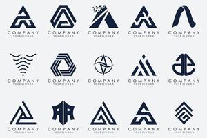 Letter A logo icon design template. vector