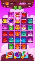 Mobile game app with funny jelly creatures vector