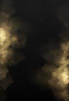 Brown dust, sand and smoke clouds vector