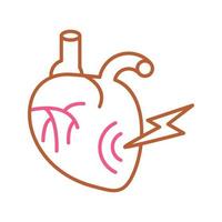 Heart Attack Vector Icon